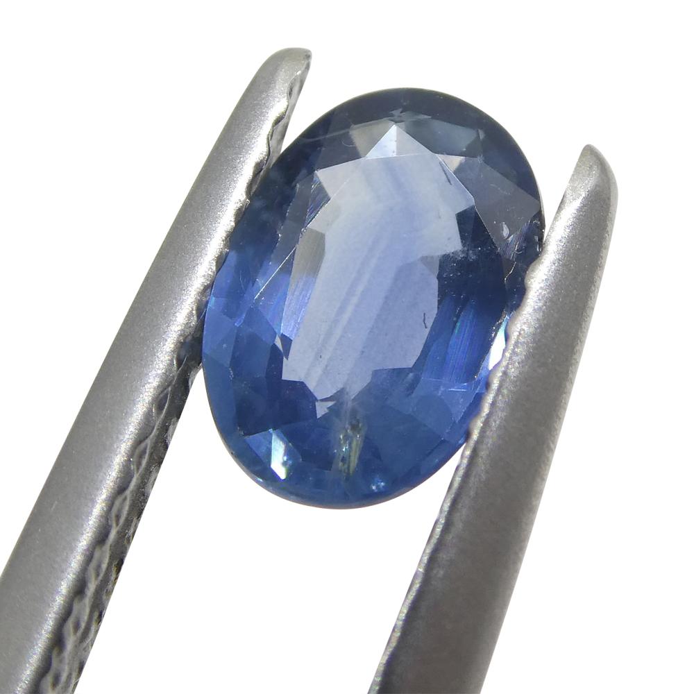 Women's or Men's 0.85ct Oval Blue Sapphire from Thailand