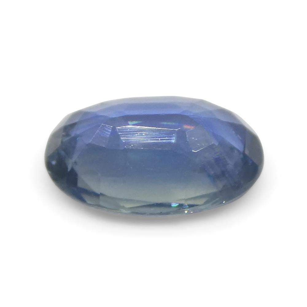 0.85ct Oval Blue Sapphire from Thailand For Sale 2