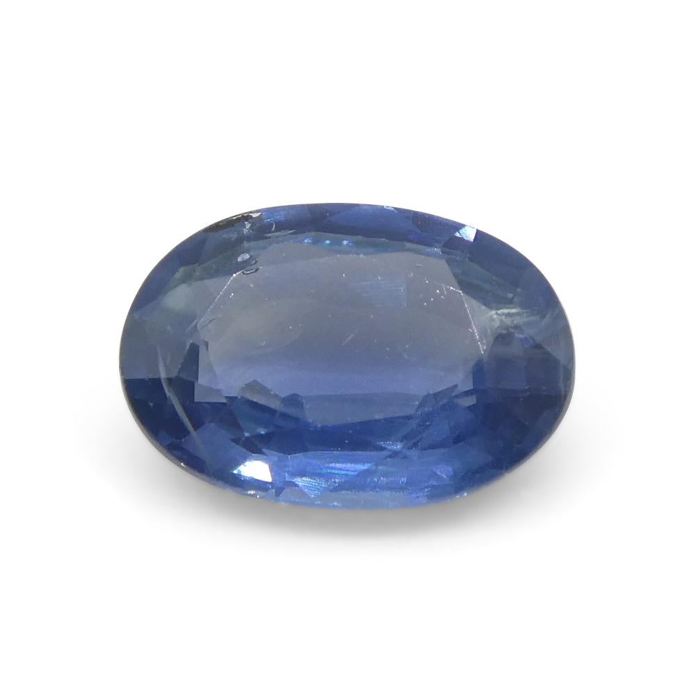 0.85ct Oval Blue Sapphire from Thailand 2