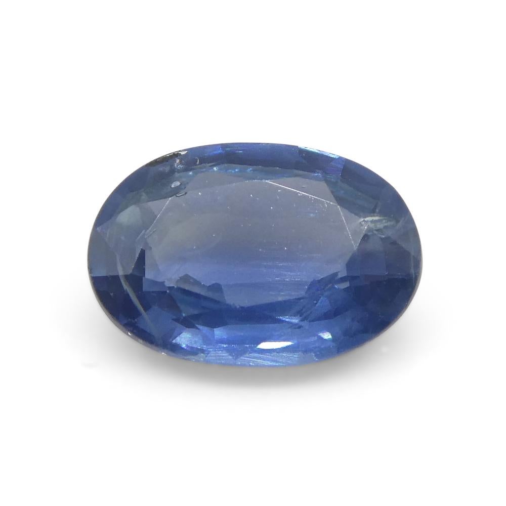 0.85ct Oval Blue Sapphire from Thailand 3