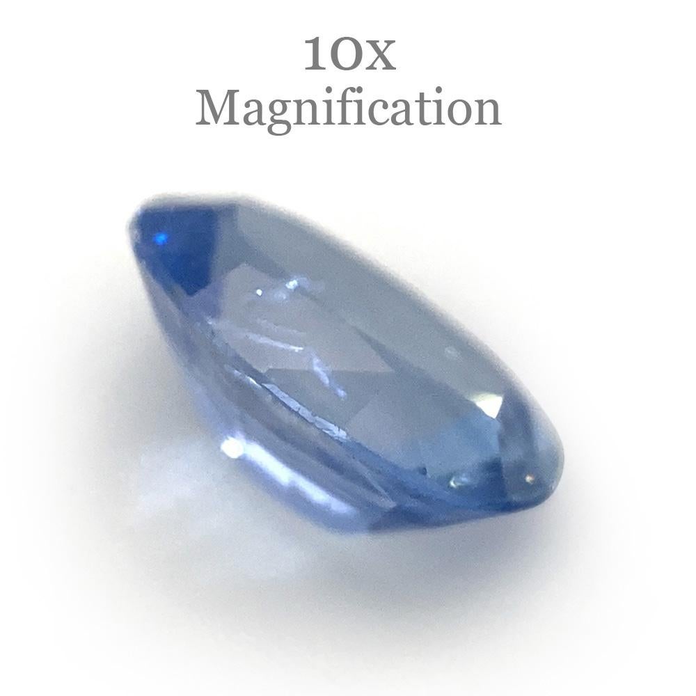 0.85ct Oval Icy Blue Sapphire from Sri Lanka Unheated For Sale 10