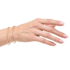 Bracciale con diamanti rotondi taglio brillante da 0,85 ct. in oro giallo 14K