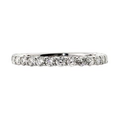 0.85ct Round Brilliant Cut Diamond Wedding Band