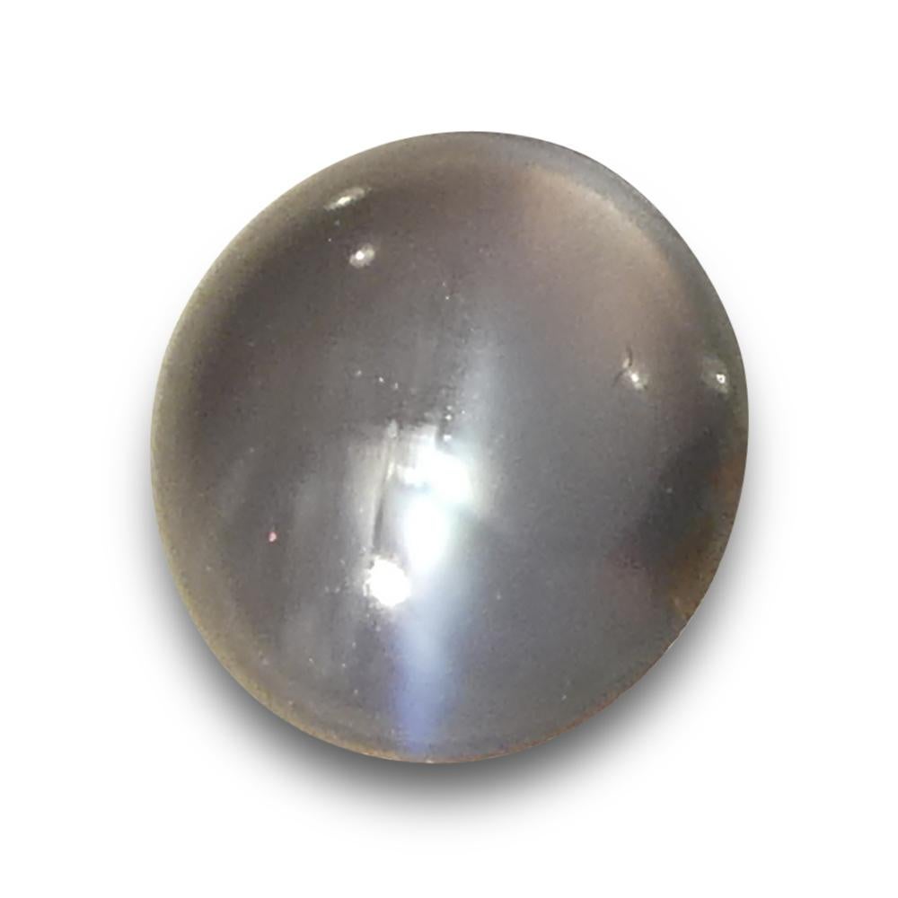 0.85ct Round Cabochon Yellowish Green to Pink-Purple Cat's Eye Alexandrite from  For Sale 1