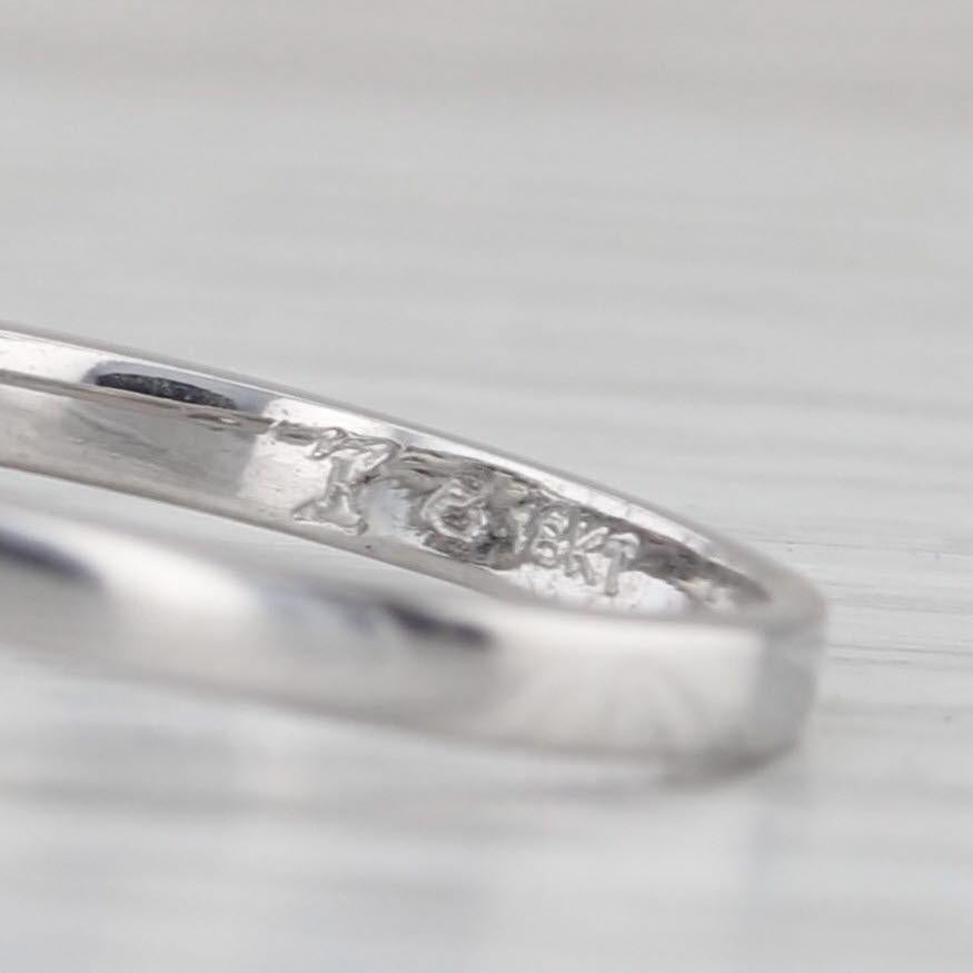 0.85ctw Demantoide Granate Diamante Halo Anillo 18k Oro Blanco Tamaño 7.75 Compromiso en venta 3