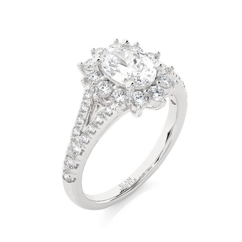 Diamond Total Carat Weight: This stunning Vow Collection semi-mounting ring features a total carat weight of 0.86 carats, showcasing 34 brilliant round diamonds that form a captivating and timeless design.

Diamonds: Thirty-four meticulously