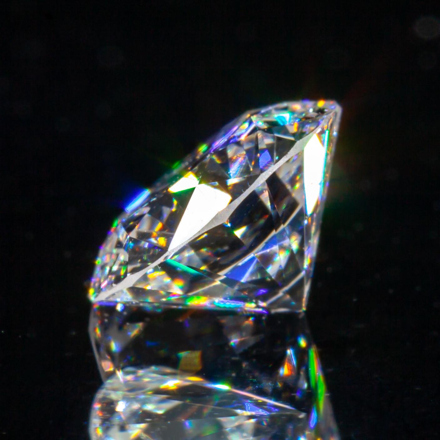 Taille ronde Diamant taille ronde brillant de 0,86 carat, certifié GIA, D/VS1 en vente