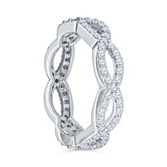 0.86 Carat Total Weight Round Brilliant Diamond Infinity Eternity Band