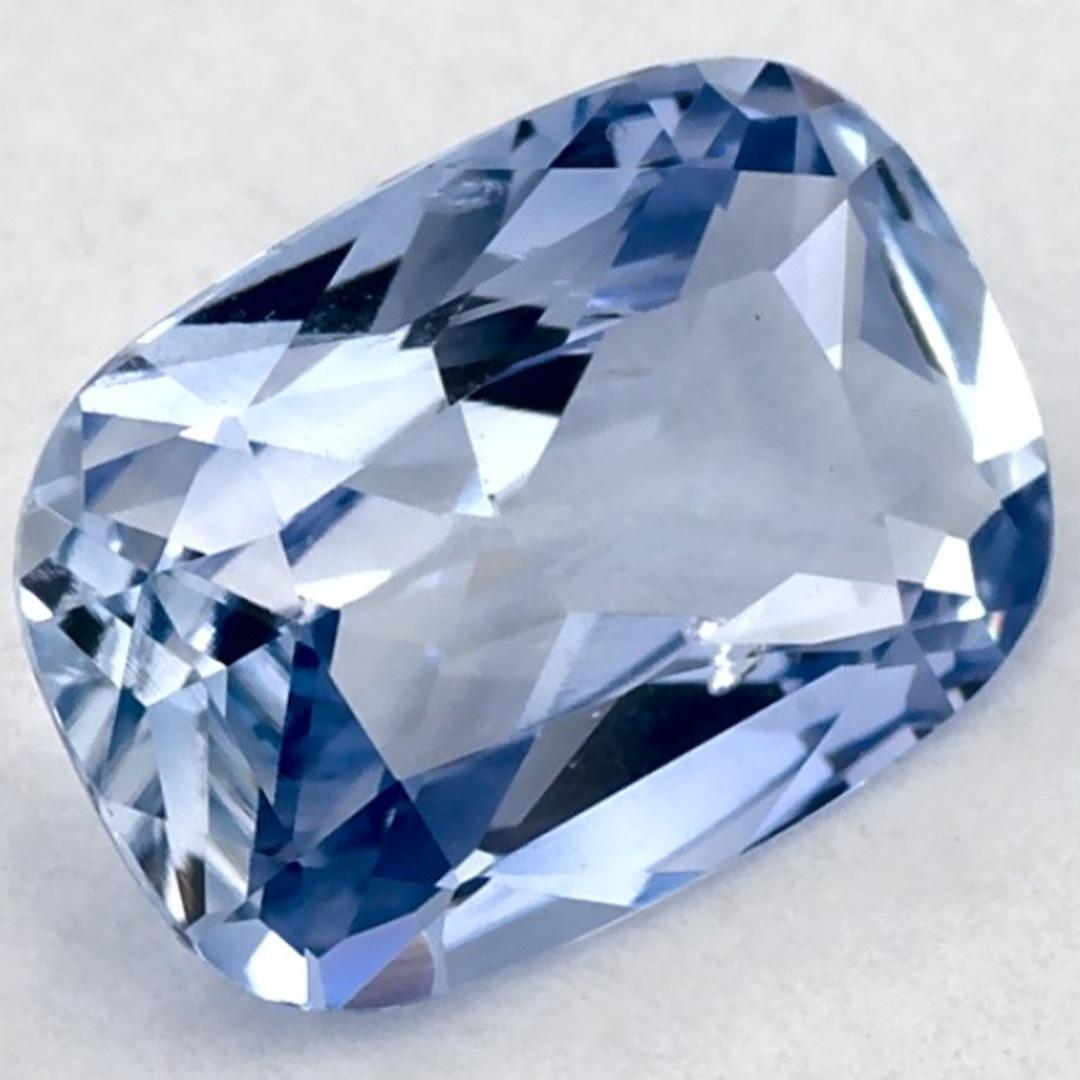 Taglio cuscino 0.86 carati di zaffiro blu a cuscino, gemma sfusa in vendita