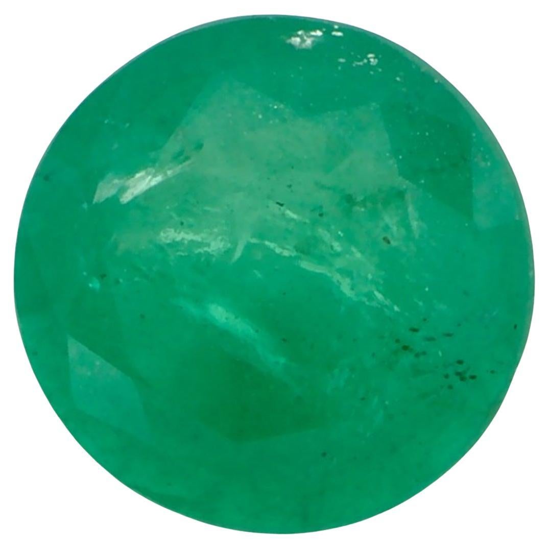 0.86 Ct Emerald Round Loose Gemstone