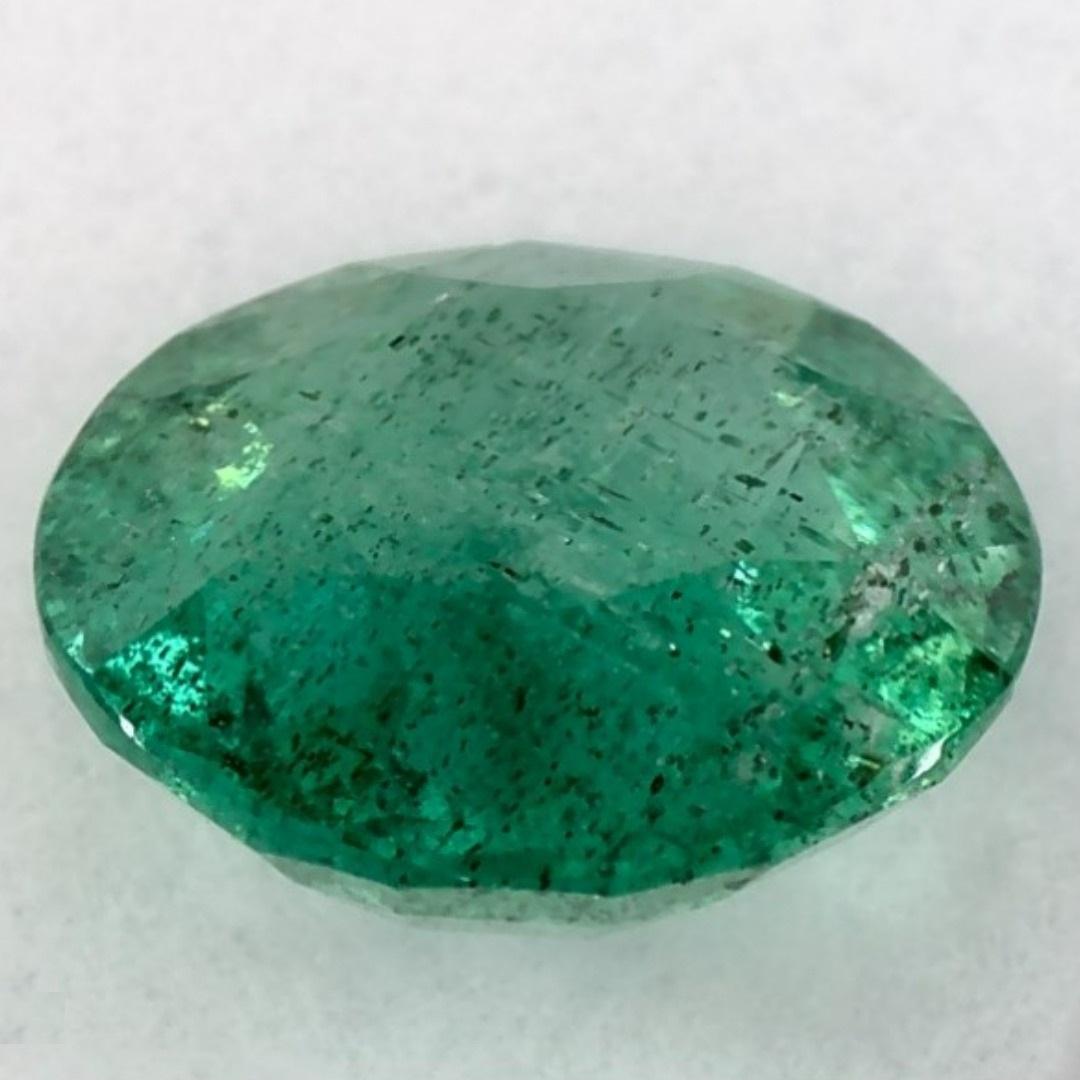 Round Cut 0.86 Cts Emerald Round Loose Gemstone