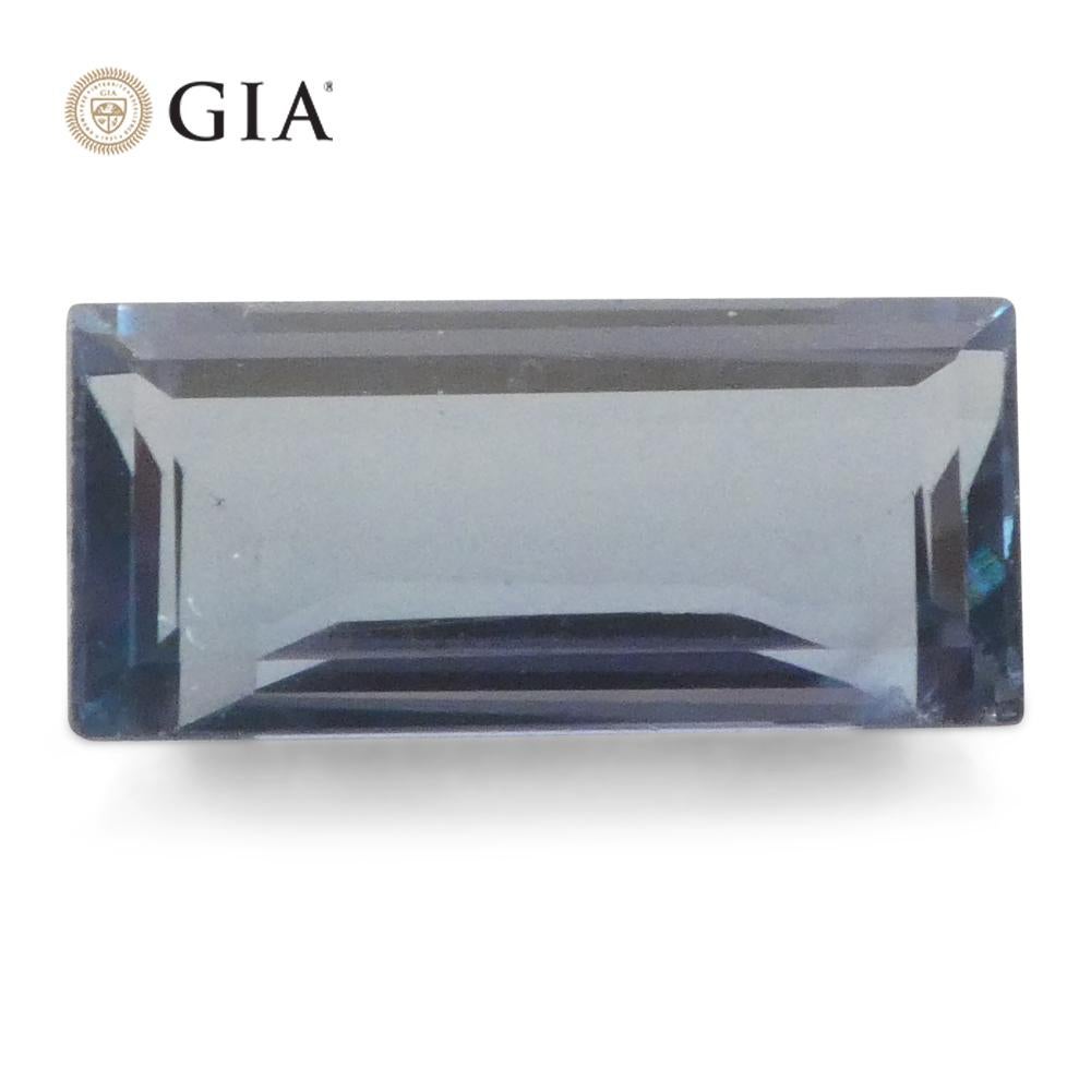 0,86ct Rettangolare/Baguette verde-bluastro a grigio-viola Alessandrite certificata GIA in vendita 5