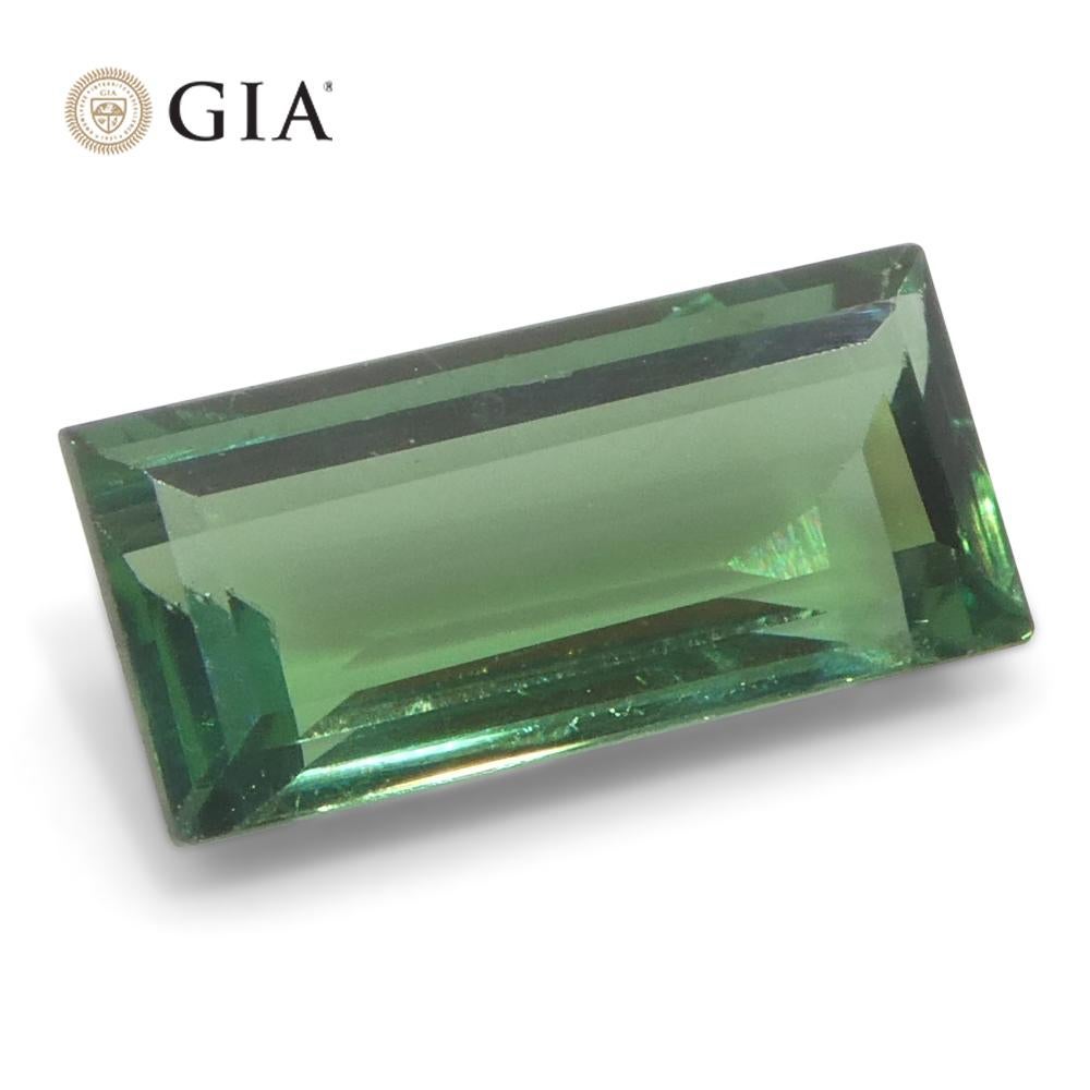 0,86ct Rettangolare/Baguette verde-bluastro a grigio-viola Alessandrite certificata GIA in vendita 6