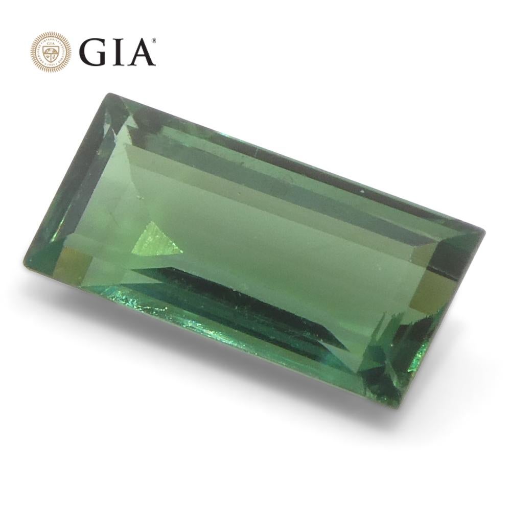 0,86ct Rettangolare/Baguette verde-bluastro a grigio-viola Alessandrite certificata GIA in vendita 7