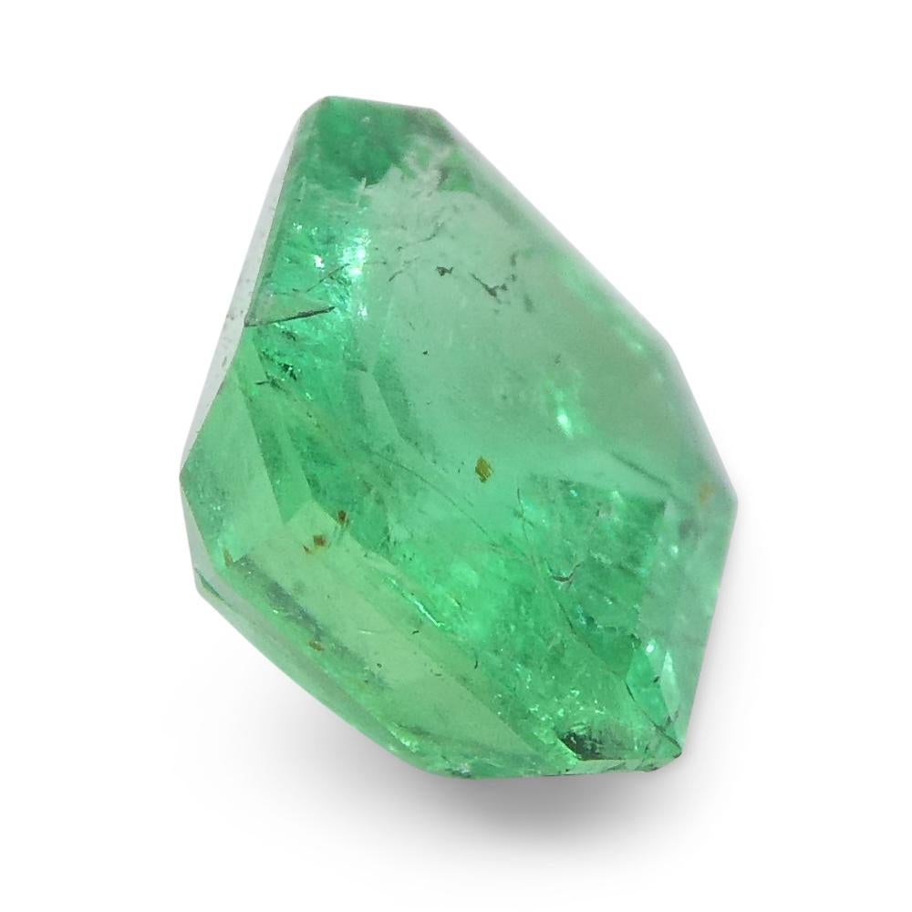0.86ct Square Green Emerald from Colombia For Sale 7