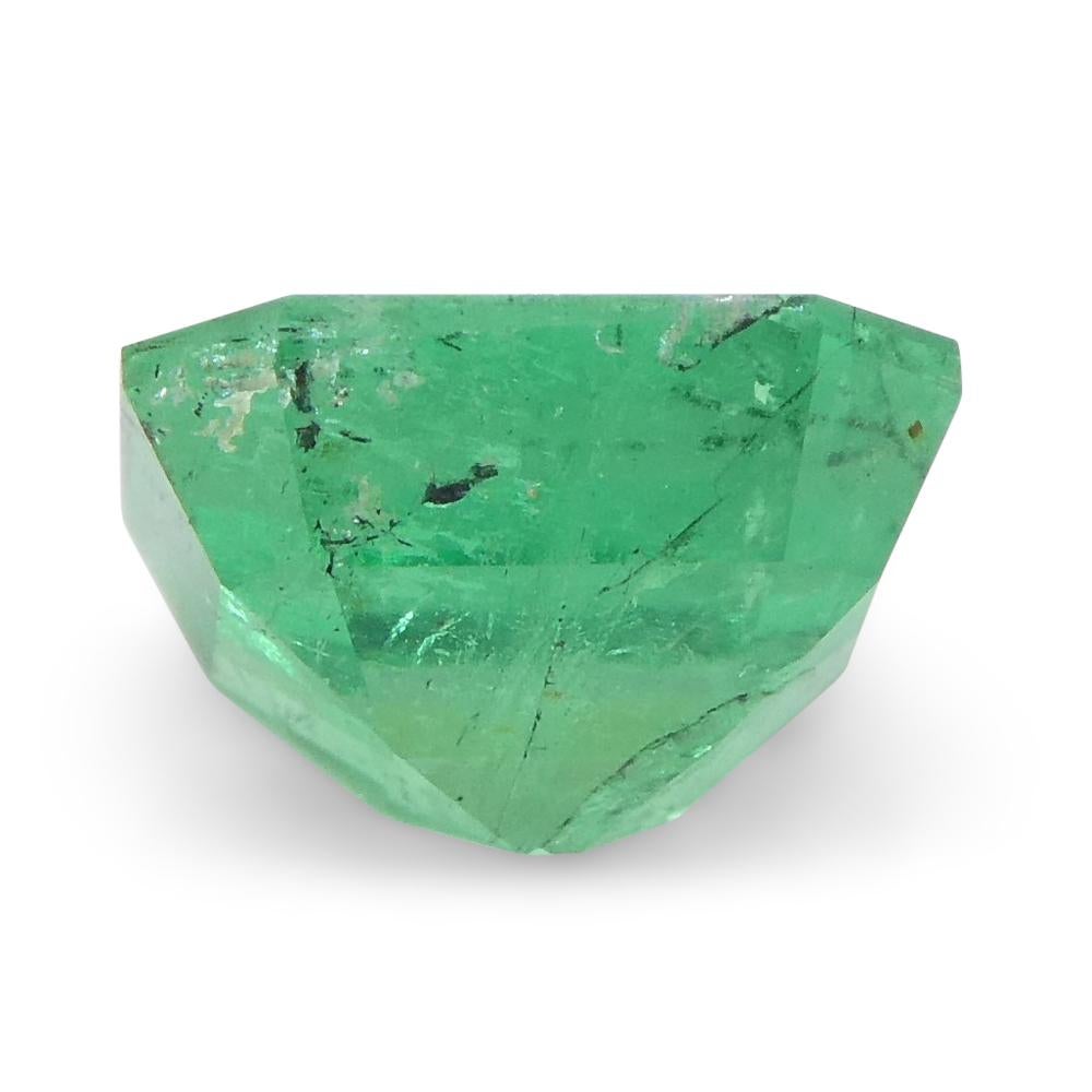 0.86ct Square Green Emerald from Colombia For Sale 8