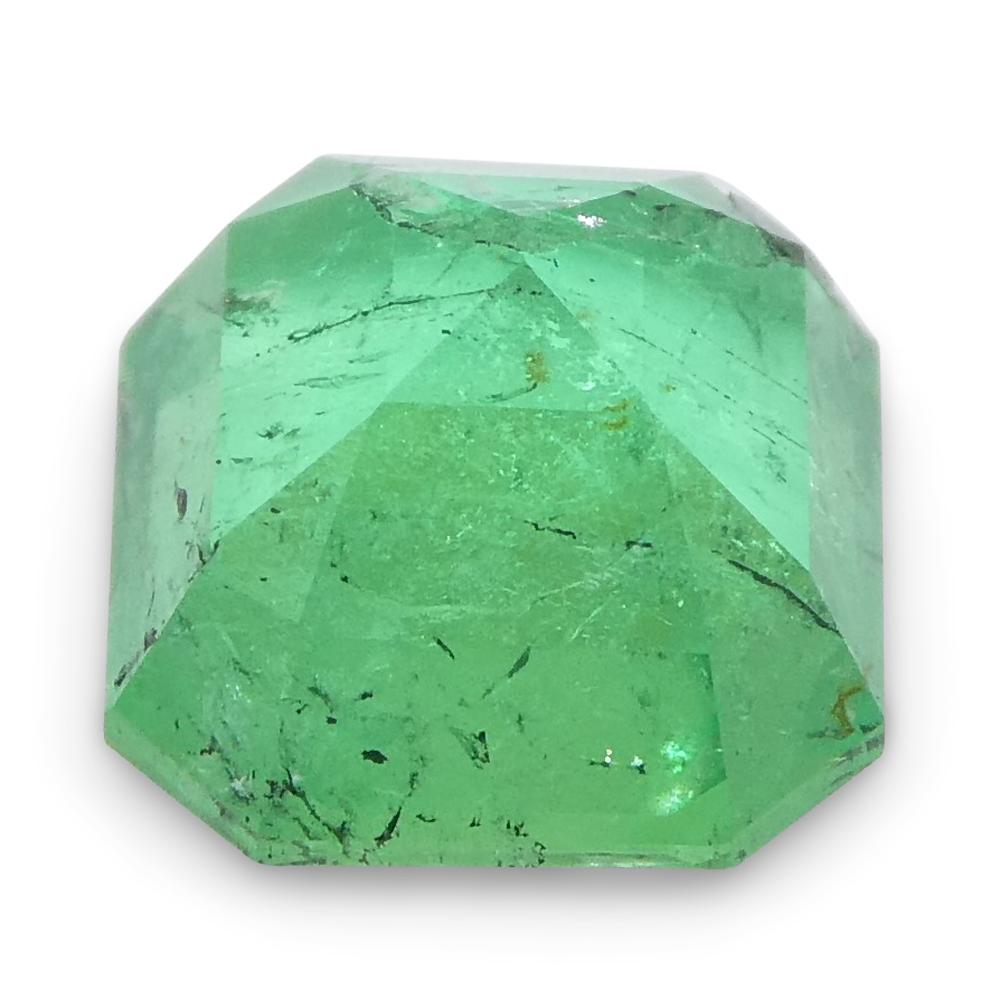 0.86ct Square Green Emerald from Colombia For Sale 4