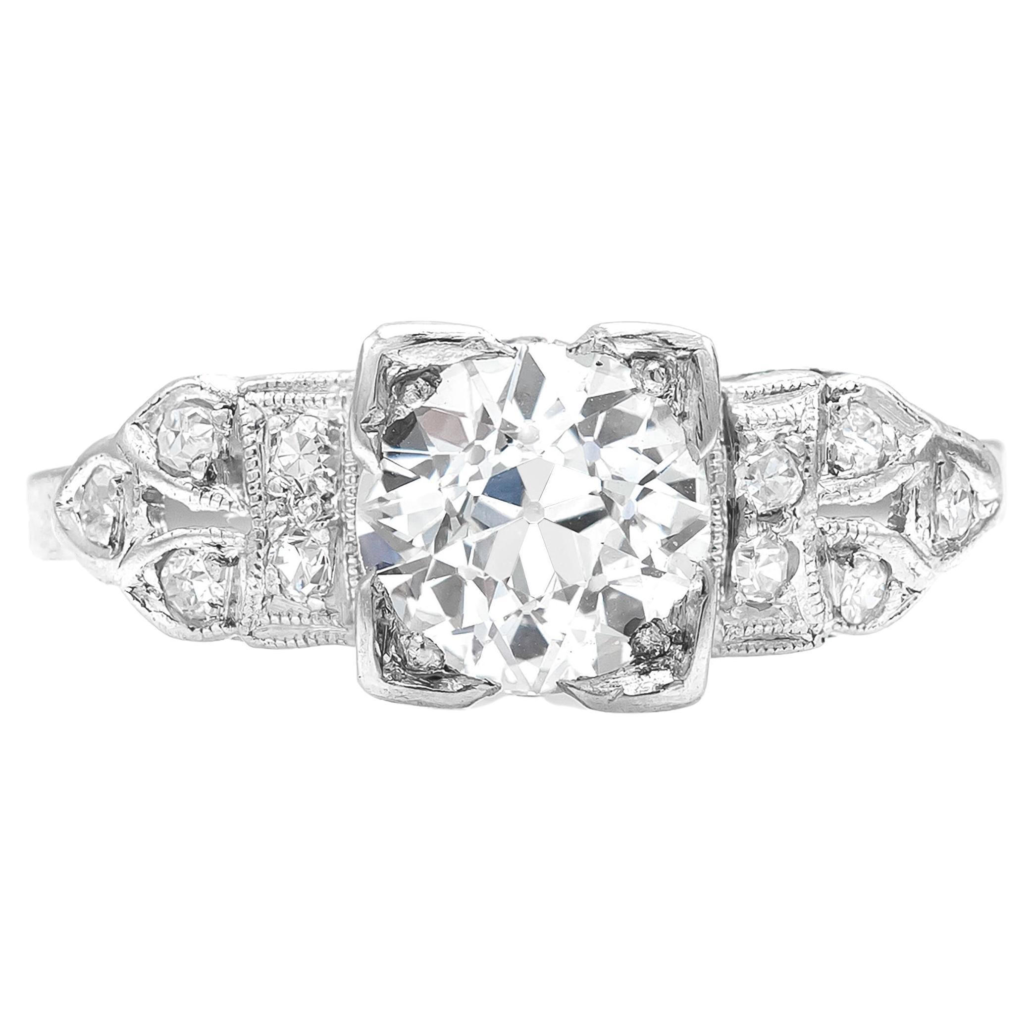 0.87 Carat Diamond Engagement Ring