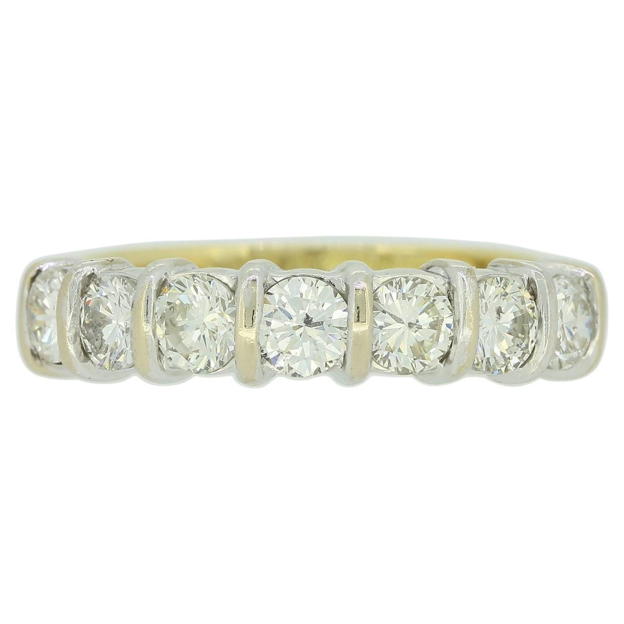 0.87 Carat Diamond Seven Stone Ring