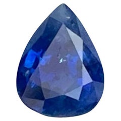 0.87 carats Blue Sapphire Stone Pear Cut Natural Gemstone from Sri Lanka