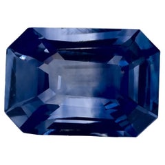 0.87 Ct Blue Sapphire Octagon Loose Gemstone