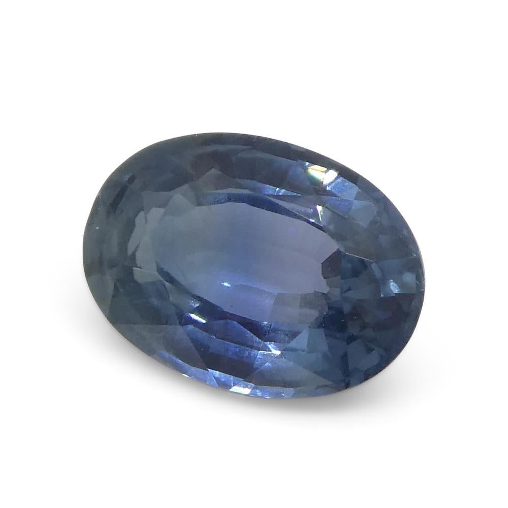 0.87ct Oval Blue Sapphire from Thailand For Sale 3