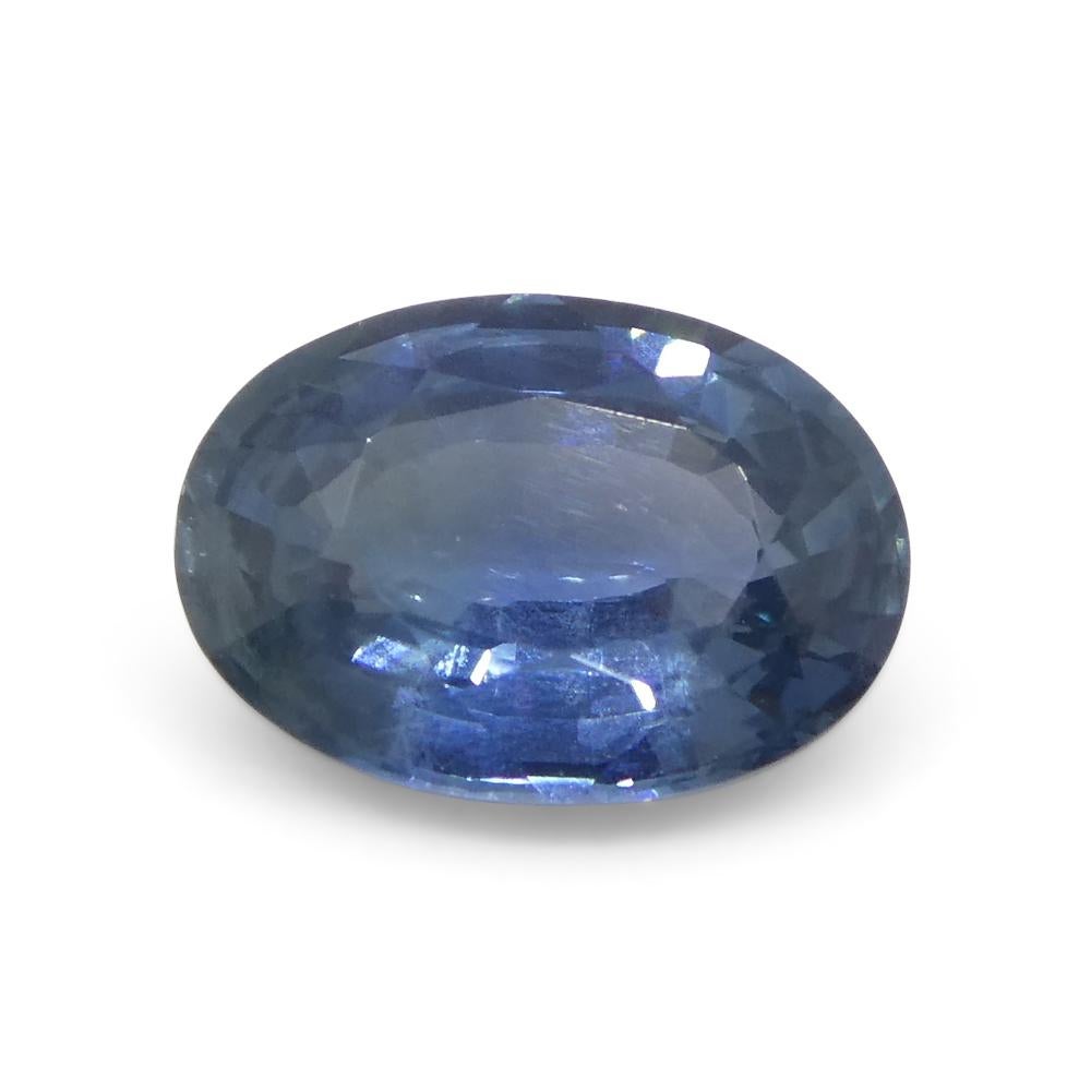0.87ct Oval Blue Sapphire from Thailand For Sale 4