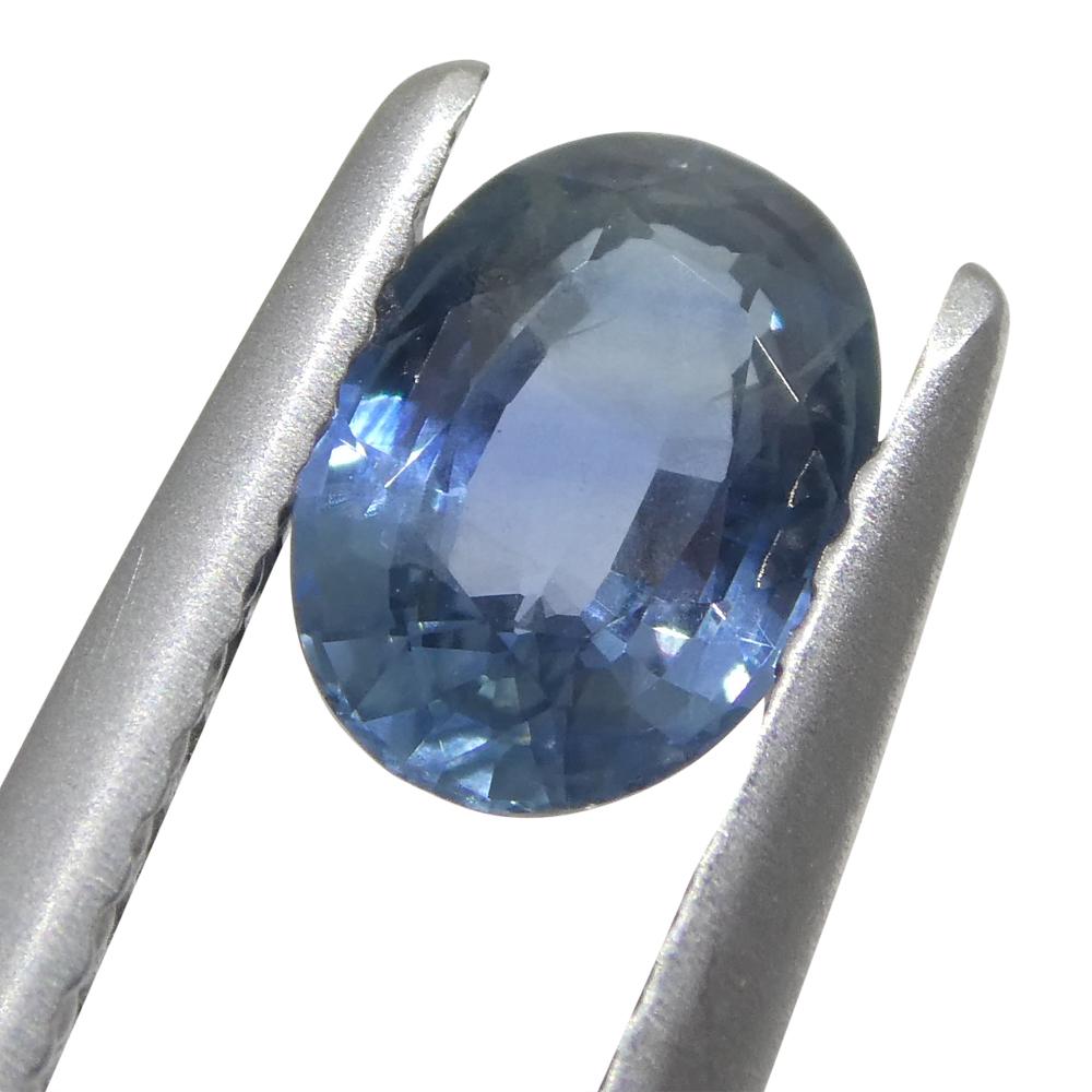 0.87ct Oval Blue Sapphire from Thailand For Sale 5