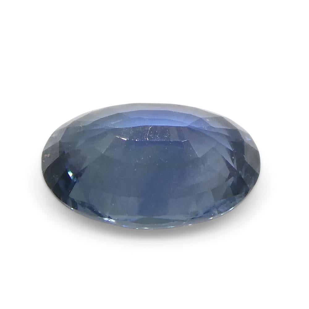 0.87ct Oval Blue Sapphire from Thailand For Sale 6