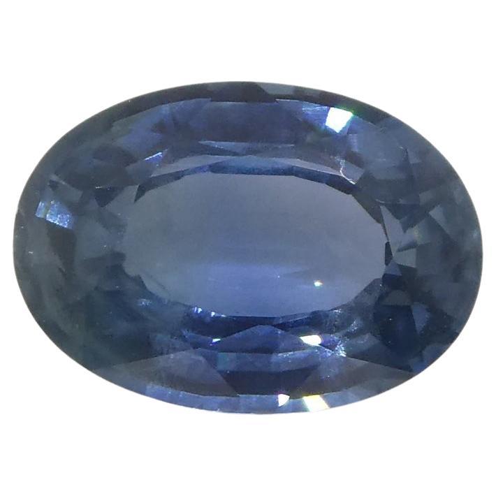 0.87ct Oval Blue Sapphire from Thailand For Sale