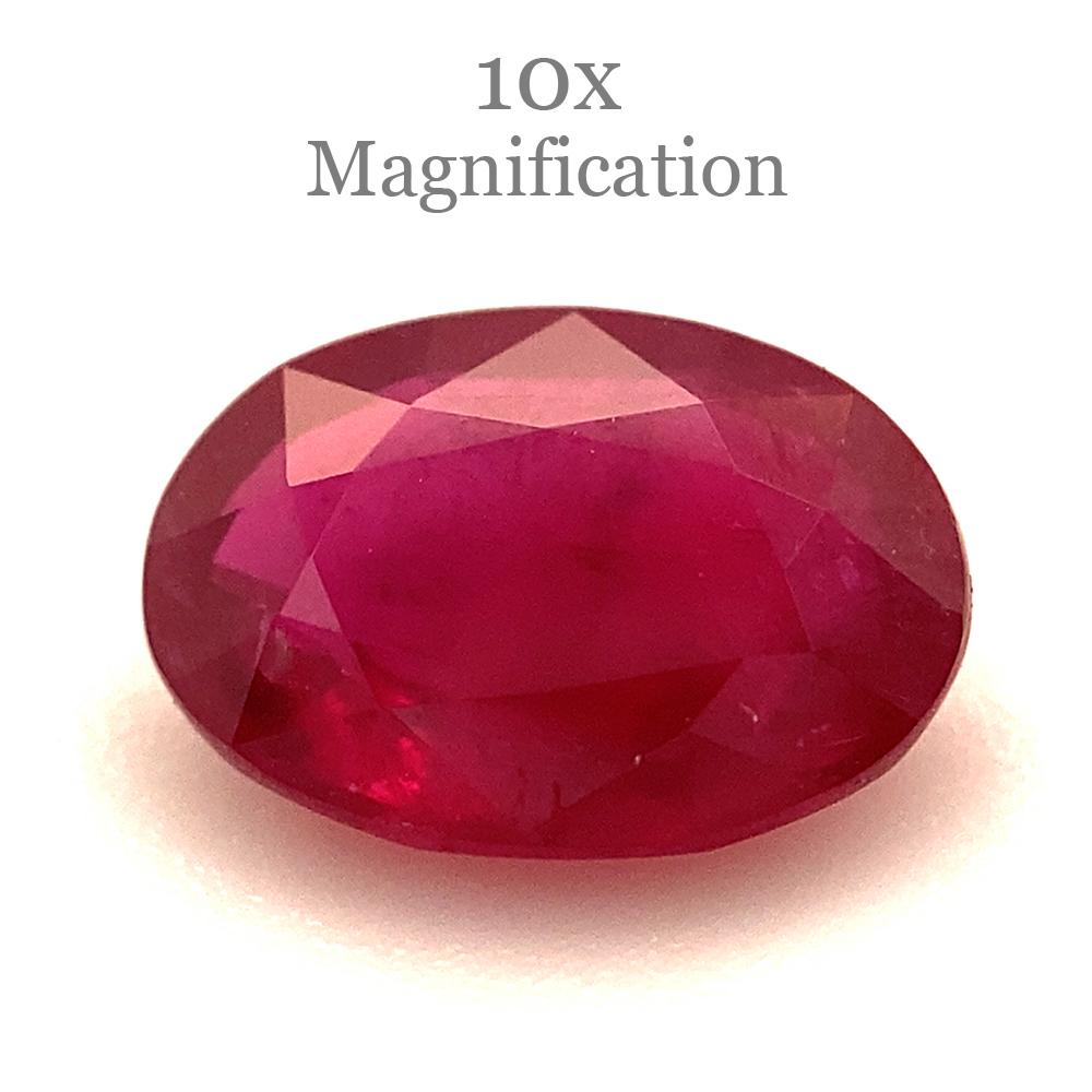 0.87ct Oval Red Ruby from Mozambique For Sale 5
