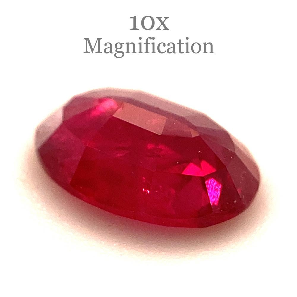 0.87ct Oval Red Ruby from Mozambique For Sale 7