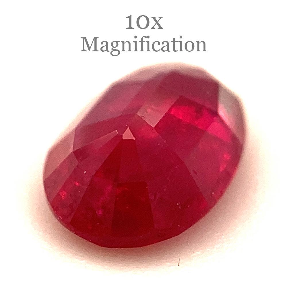 0.87ct Oval Red Ruby from Mozambique For Sale 8