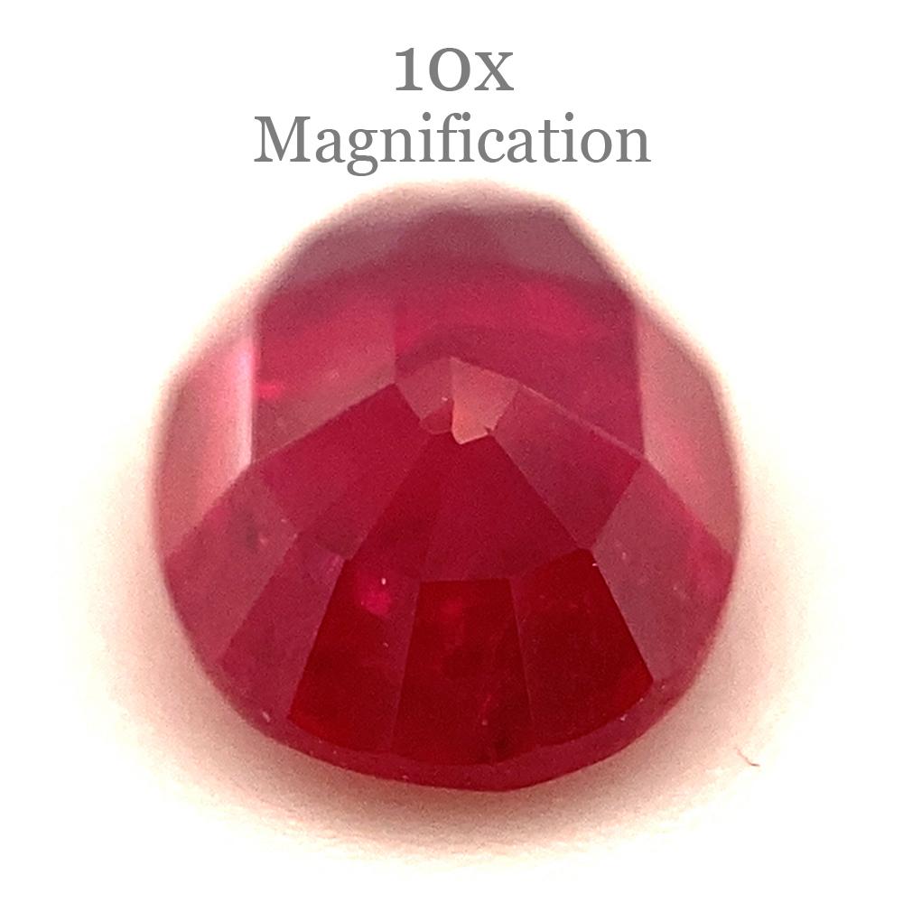 0.87ct Oval Red Ruby from Mozambique For Sale 9