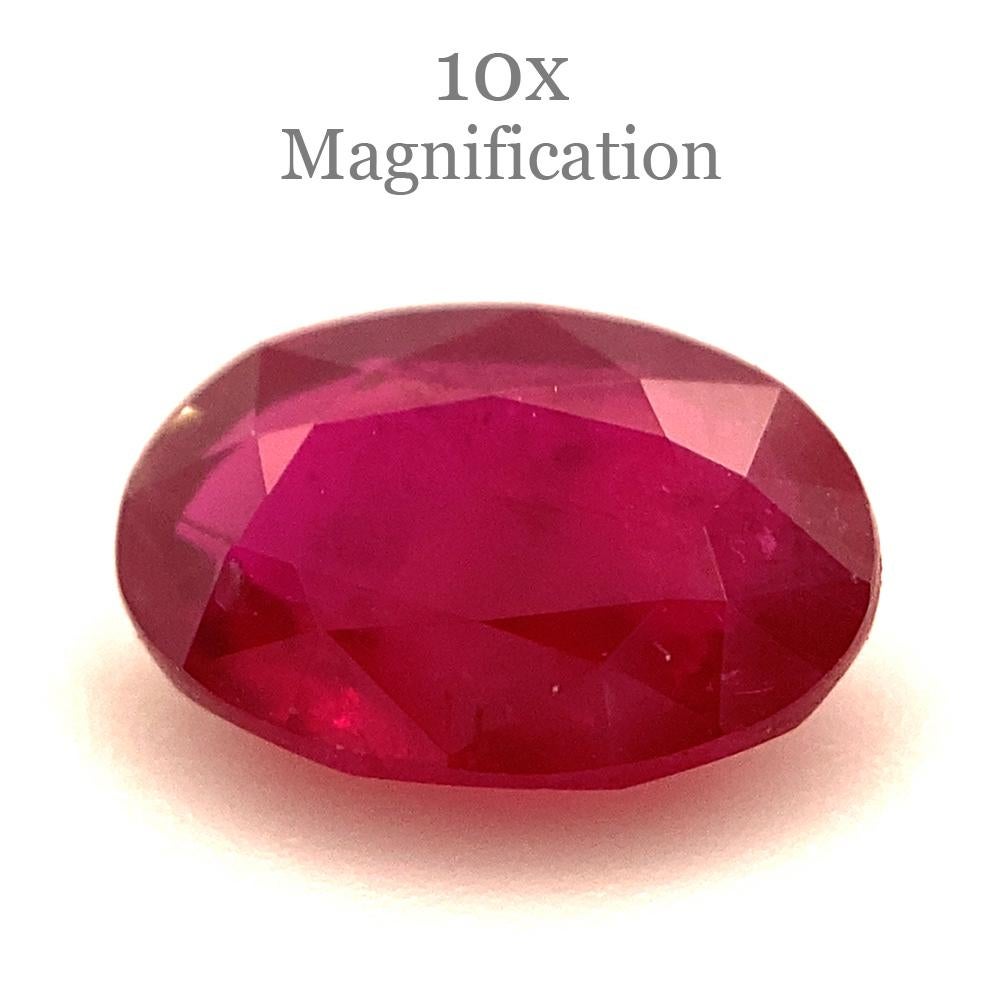 0.87ct Oval Red Ruby from Mozambique For Sale 10