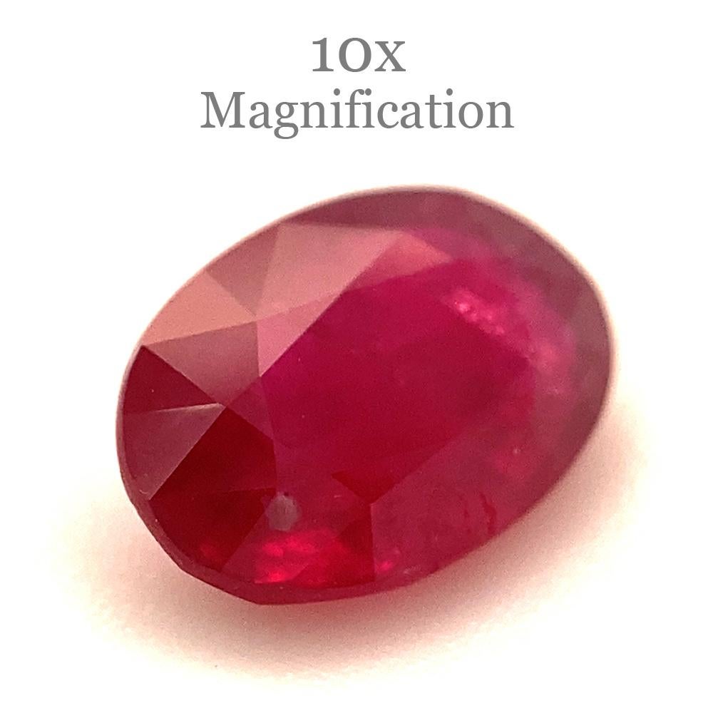 0.87ct Oval Red Ruby from Mozambique For Sale 13