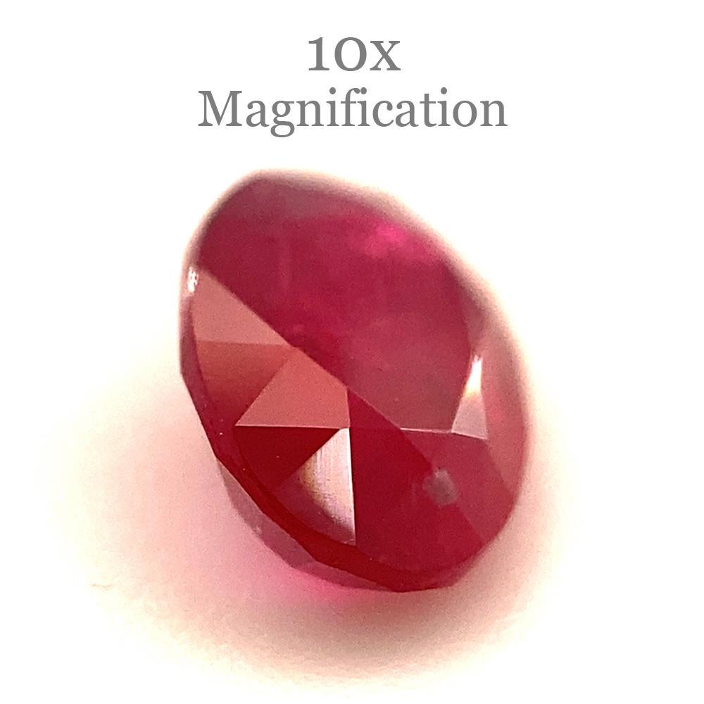 0.87ct Oval Red Ruby from Mozambique For Sale 15