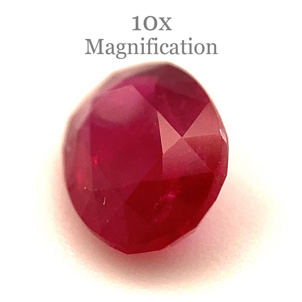 0.87ct Oval Red Ruby from Mozambique In New Condition For Sale In Toronto, Ontario