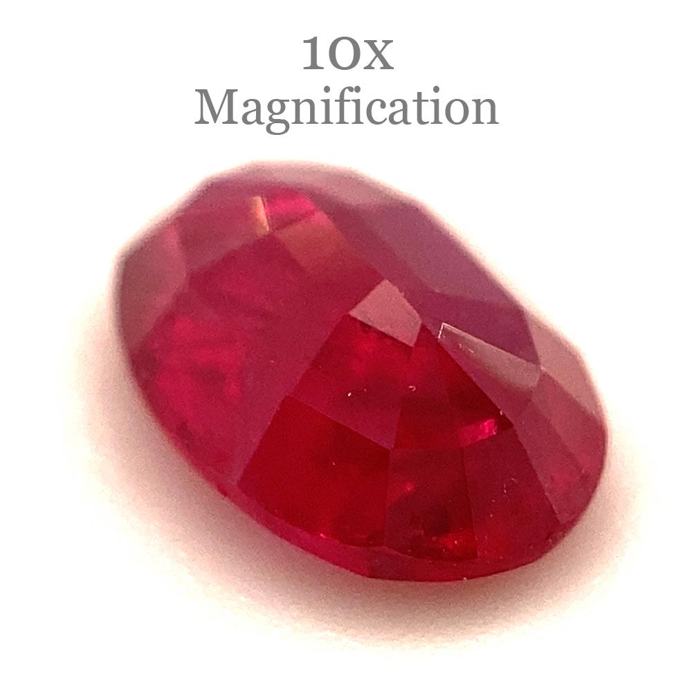 0.87ct Oval Red Ruby from Mozambique For Sale 4