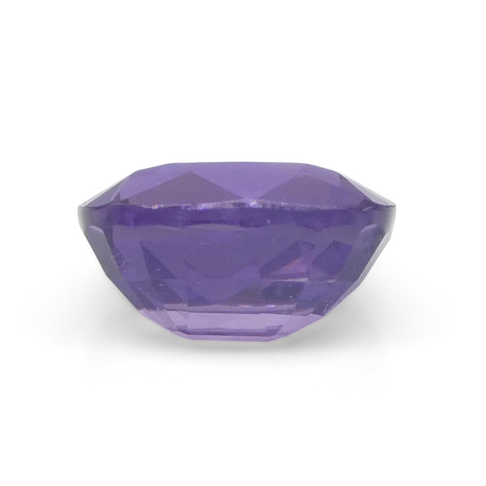 0,87ct Cuadrado Cojín Violeta  Zafiro de África Oriental, sin calentar en venta 6