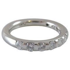 0.88 Carat Diamond Set Wedding Band, Platinum