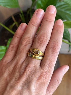 0.88 Carat Emerald Cut Cinnamon Diamond 22K Gold Split-Shank Engagement Ring