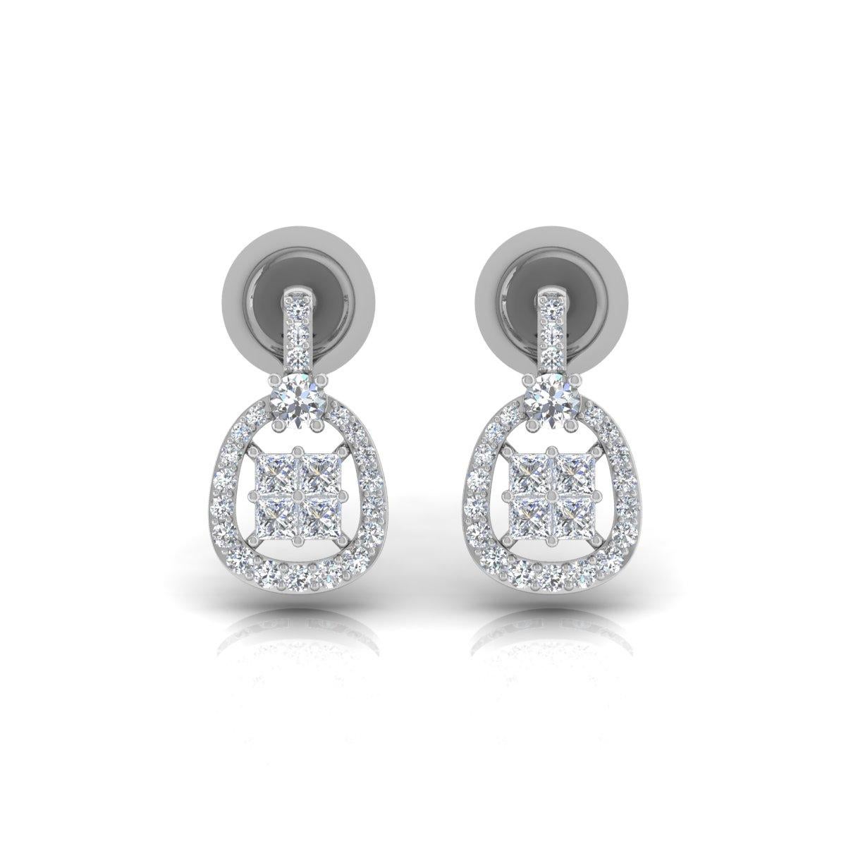 Cast from 14-karat gold, these exquisite earrings are handset with 0.88 carats of sparkling diamonds.

FOLLOW SPECTRUM JEWELS storefront to view the latest collection & exclusive pieces. Spectrum Jewels is proudly rated as a Top Seller on 1stdibs