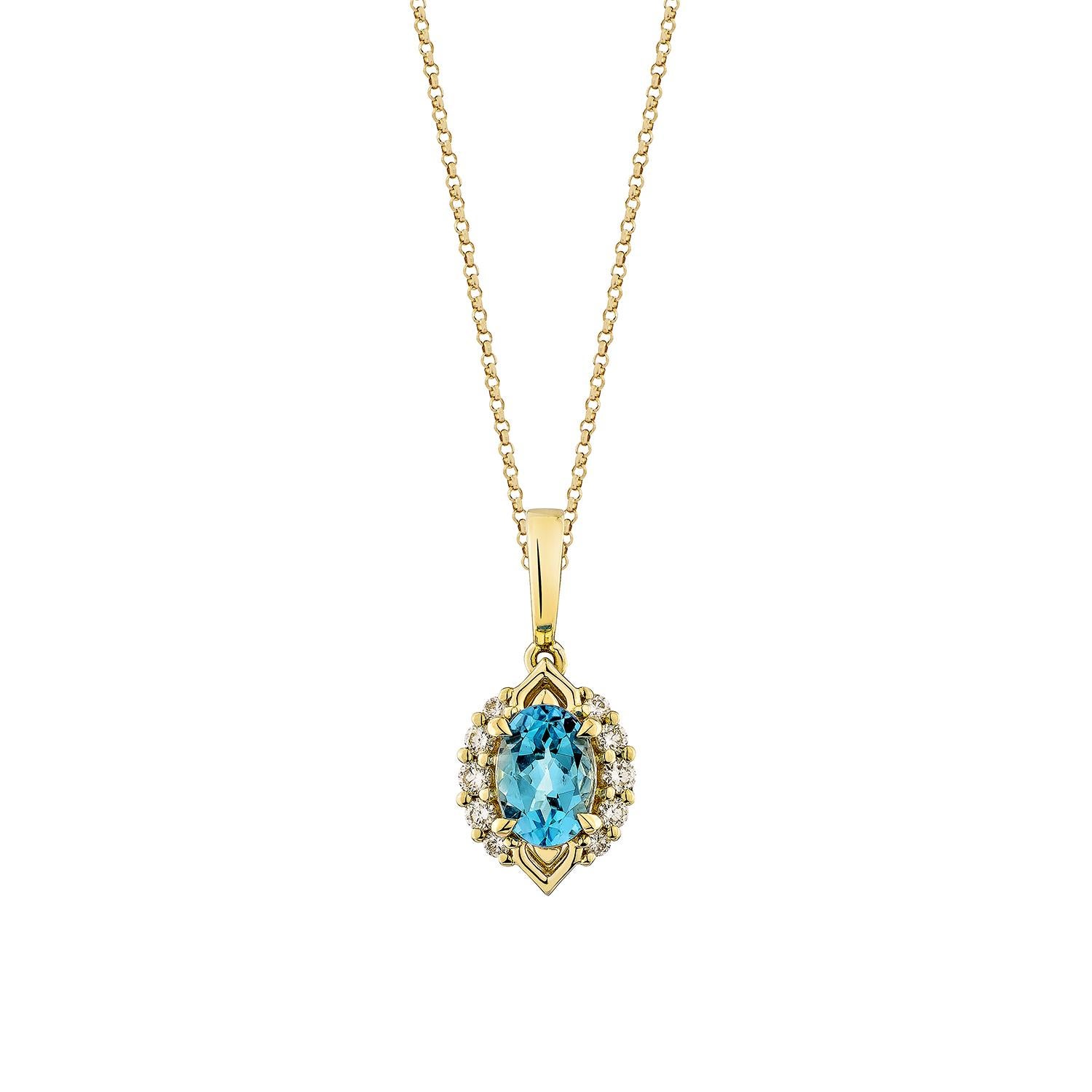 A beautiful of Swiss Blue Topaz pendant are perfect for those who appreciate quality and want to wear them for any occasion or celebration. The white gold Swiss blue topaz pendant offer a classic yet elegant appearance.

Swiss Blue Topaz Pendant in