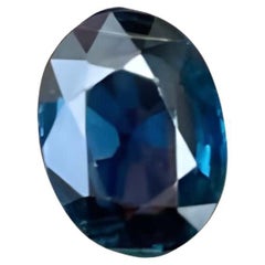 0.88 Carats Loose Deep Blue Sapphire Stone Oval Cut Madagascar's Gemstone