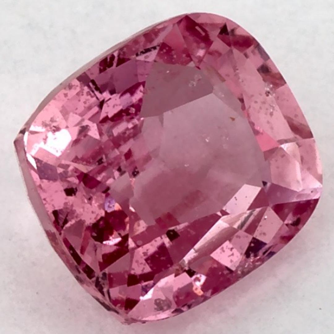 Taille coussin 0.88 Ct Pink Sapphire Cushion Loose Gemstone (pierre précieuse en vrac) en vente