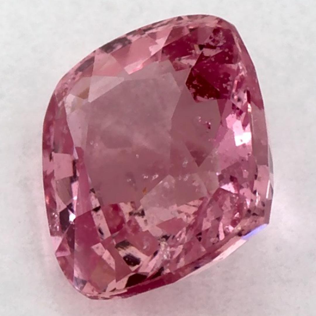 0.88 Ct Pink Sapphire Cushion Loose Gemstone (pierre précieuse en vrac) Pour femmes en vente