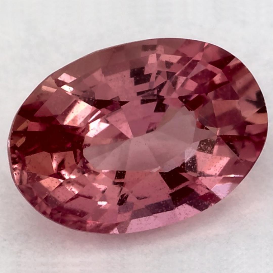 Taglio ovale 0.88 carati di zaffiro rosa ovale sfuso in vendita
