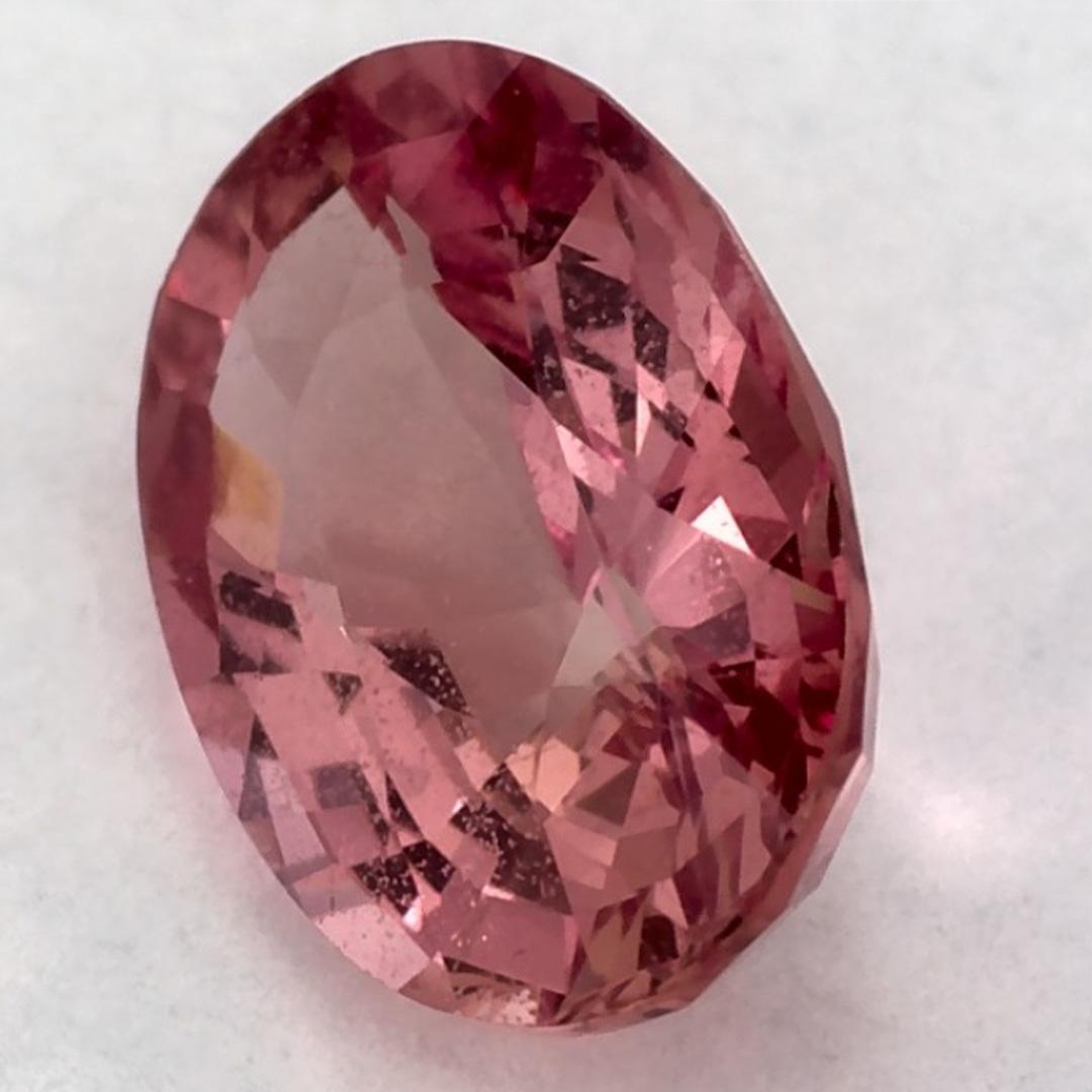 Donna 0.88 carati di zaffiro rosa ovale sfuso in vendita