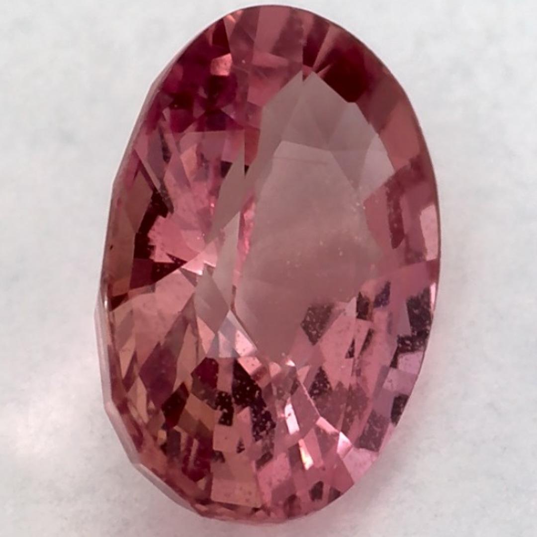 0.88 carati di zaffiro rosa ovale sfuso in vendita 2